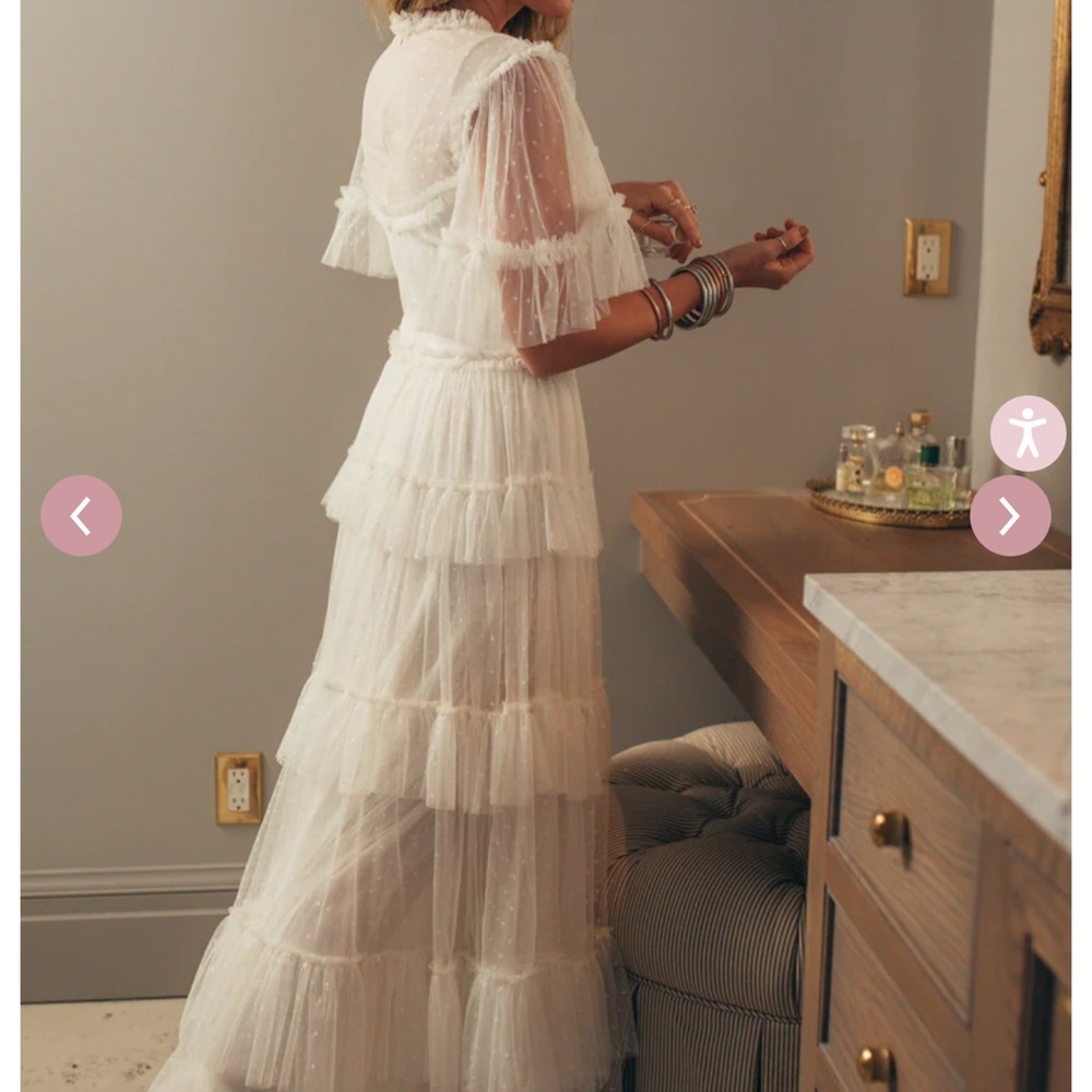 Whimsical white dress
